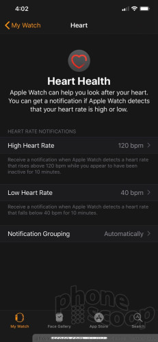 Heart Settings